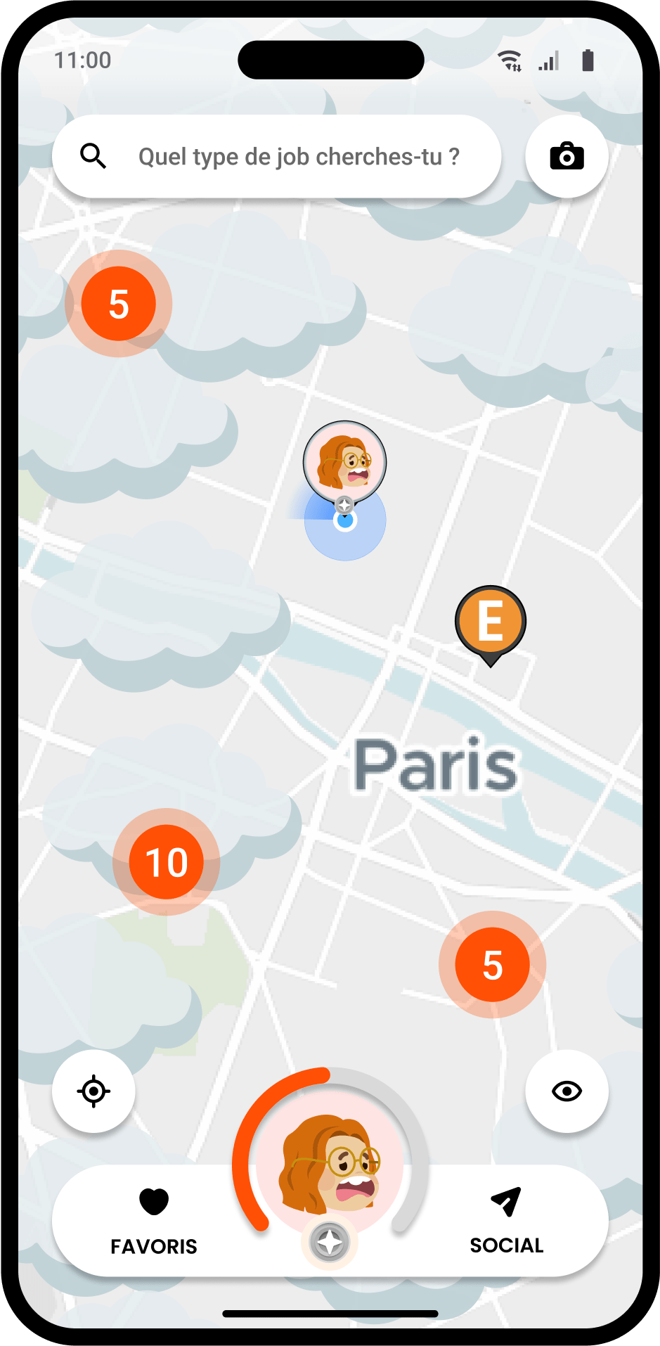 Écrans de l'application JokaJobs